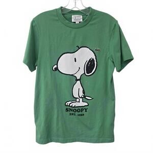 Lacoste x Peanuts Snoopy Graphic T-Shirt Green US Small